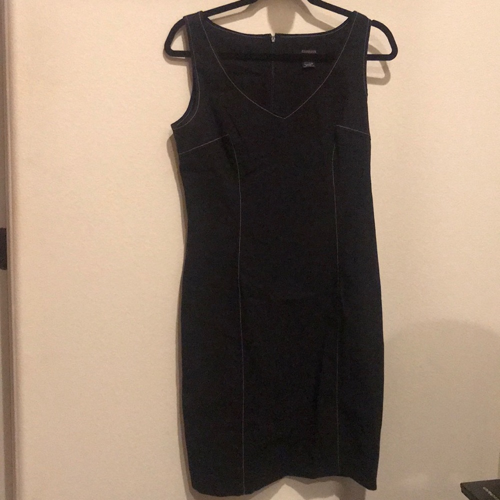 Express stretch black sleeveless dress